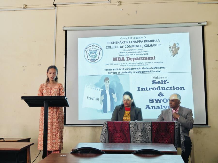 A workshop on Self-Introduction and SWOT Anal